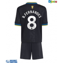 Manchester United Bruno Fernandes #8 Rezervni Dres za djecu 2025-26 Kratak Rukav (+ Kratke hlače)